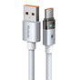 Cablu Mcdodo de date (CA-6892), cu Charging Light, USB-C to USB-A, Transparent Cable, 6A, 1.2m, alb