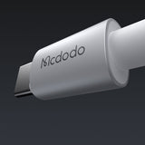 Cablu Mcdodo de date (CA-6942), cu Charging Light, USB-C to Lightning, Transparent Cable, 36W, 1.2m, alb