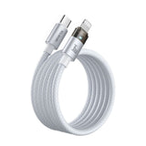 Cablu Mcdodo de date (CA-6942), cu Charging Light, USB-C to Lightning, Transparent Cable, 36W, 1.2m, alb