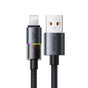 Cablu Mcdodo de date (CA-8170), cu Colorful Lights, USB-A to Lightning, 3A, 1.2m, negru