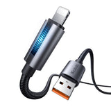 Cablu Mcdodo de date (CA-5660), cu Breathing Light, USB-A to Lightning, 3A, 1.2m, negru