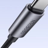 Cablu Mcdodo de date (CA-5710), cu Breathing Light, USB-C to Lightning, 36W, 3A, 1.2m, negru
