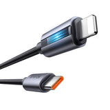 Cablu Mcdodo de date (CA-5710), cu Breathing Light, USB-C to Lightning, 36W, 3A, 1.2m, negru