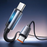 Cablu Mcdodo de date (CA-5740), cu Breathing Light, USB-C to USB-C, 100W, 5A, 1.2m, negru