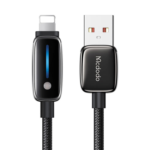 Cablu Mcdodo de date (CA-0010), cu Auto Brightness Adjustment, USB-A to Lightning, 3A, 1.2m, negru