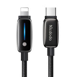 Cablu Mcdodo de date (CA-0050), cu Auto Brightness Adjustment, USB-C to Lightning, 36W, 1.2m, negru