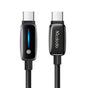Cablu Mcdodo de date (CA-0100), cu Auto Brightness Adjustment, USB-C to USB-C, 100W, 5A, 1.2m, negru