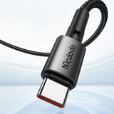 Cablu Mcdodo de date (CA-3590), Type-C to USB-A, PD Incarcare rapida, 6A, 100W, 1.2m, negru