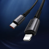 Cablu Mcdodo de date (CA-2850), Type-C to Lightning, PD Incarcare rapida, 3A, 36W, 1.2m, negru