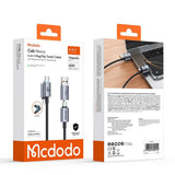 Cablu Mcdodo 4in1 Cablu de date Extreme Energy Series (CA-6560), cu Magnetic Ends, USB-C/USB-A to USB-C/Lightning, 60W, 1.2m, negru