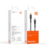 Cablu Mcdodo de date (CA-3310), Type-C to Type-C, Incarcare rapida, 240W, 5A, 1.2m, negru
