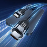 Cablu Mcdodo de date (CA-7132), USB-C to USB-C, 100W, 10Gb/s, 4K@60Hz, 5A, 1.2m, negru