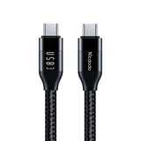 Cablu Mcdodo de date (CA-7132), USB-C to USB-C, 100W, 10Gb/s, 4K@60Hz, 5A, 1.2m, negru