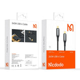 Cablu Mcdodo de date (CA-2990), Type-C to Type-C, 240W, Thunderbolt 3, 40Gb/s, 8K Ultra HD, 1.2m, negru