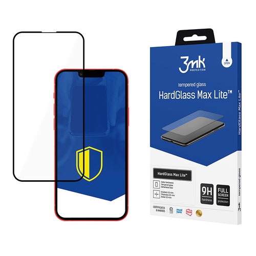 Folie de protectie pentru iPhone 13, 3mk HardGlass Max Lite Tempered Screen Protector