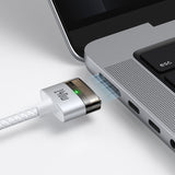 Cablu Mcdodo Magnetic Cable (CA-2071), USB-C to MagSafe 3, 140W, LED Indicator, 2m, alb