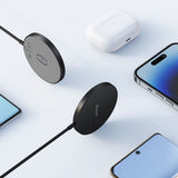 Incarcator wireless Mcdodo Incarcator Wireless Moon Series (CH-4360), Magnetic, 15W, Ultra-thin Design, negru