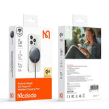 Incarcator wireless Mcdodo Incarcator Wireless MagQ (CH-2860), Magnetic, 15W, Qi2, MSC Chip, negru