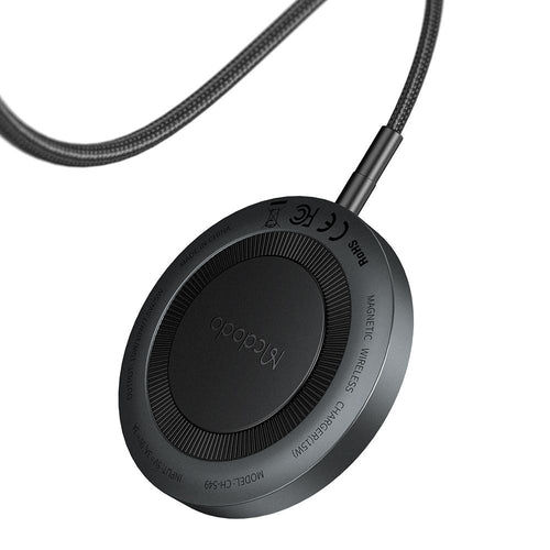 Incarcator wireless Mcdodo (CH-5490), Magnetic, pentru iPhone, 15W, 1m, negru
