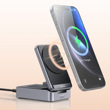 Incarcator wireless Mcdodo (CH-5192), cu Incarcator retea + Type-C Cable, Qi2, 22.5W, MagQ, gri