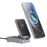 Incarcator wireless Mcdodo (CH-5192), cu Incarcator retea + Type-C Cable, Qi2, 22.5W, MagQ, gri