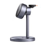 Incarcator wireless Mcdodo Negru Swan Series (CH-2460), Magnetic, pentru iPhone/iWatch/Earbuds, 22.5W, Qi2, gri
