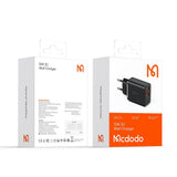 Incarcator retea Mcdodo Beryllium Series (CH-5070), 2x USB-A. 12W, 2A, Fireproof PC, negru