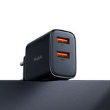 Incarcator retea Mcdodo Beryllium Series (CH-5070), 2x USB-A. 12W, 2A, Fireproof PC, negru