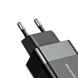 Incarcator retea Mcdodo Hydrogen Series (CH-1951), Dual Port, 20W, Incarcare rapidar, Fireproof PC, negru