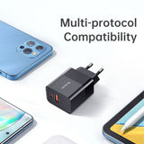 Incarcator retea Mcdodo Hydrogen Series (CH-1951), Dual Port, 20W, Incarcare rapidar, Fireproof PC, negru