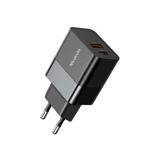 Incarcator retea Mcdodo Hydrogen Series (CH-1951), Dual Port, 20W, Incarcare rapidar, Fireproof PC, negru