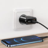 Incarcator retea Mcdodo Chocolate Series (CH-7170), USB-C/A, 20W, Afisaj digital, PD + QC, negru