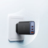 Incarcator retea Mcdodo (CH-2180), 2x USB-C, 1x USB-A, 30W, Incarcare rapidar, Afisaj digital, negru