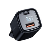 Incarcator retea Mcdodo Graphite Series (CH-1701), USB-A, USB-C, 33W, Incarcare rapidar, Afisaj digital, negru