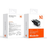 Incarcator retea Mcdodo Graphite Series (CH-1701), USB-A, USB-C, 33W, Incarcare rapidar, Afisaj digital, negru