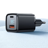 Incarcator retea Mcdodo Graphite Series (CH-1701), USB-A, USB-C, 33W, Incarcare rapidar, Afisaj digital, negru