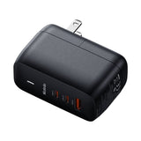 Adaptor pentru Calatorie Mcdodo Mecha Series (CH-8442), Cable Included, UK/US/EU Plugs, 65W, 2x Type-C, USB-A, Negru