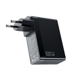 Adaptor pentru Calatorie Universal Mcdodo Nuc AR Power Series (CH-8101 Pro), UK/US/EU Plug, 2x Type-C, USB-A, 100W, GaN, Negru