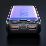 Baterie externa Mcdodo (MC-4230), Type-C + 2x USB-A Ports, 20000mAh, 22.5W, Afisaj LED, negru