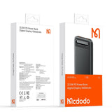 Baterie externa Mcdodo Star Series (MC-3881), Type-C + 2x USB, 10000mAh, 22.5W, Afisaj digital, negru