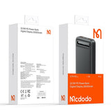 Baterie externa Mcdodo Star Series (MC-3891), USB-C + 2x USB, 20000mAh, 22.5W, Afisaj digital, negru