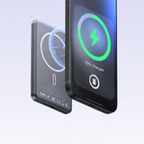 Baterie externa Mcdodo Magnetic Meta Series (MC-4641), 5000mAh, 20W, Ultra-Thin Design, gri