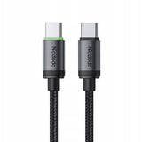Cablu Mcdodo de date (CA-4410), USB-C to USB-C, Nylon Braided, Aliaj aluminiu, PD60W, 1m, negru