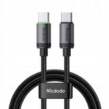 Cablu Mcdodo de date (CA-4410), USB-C to USB-C, Nylon Braided, Aliaj aluminiu, PD60W, 1m, negru