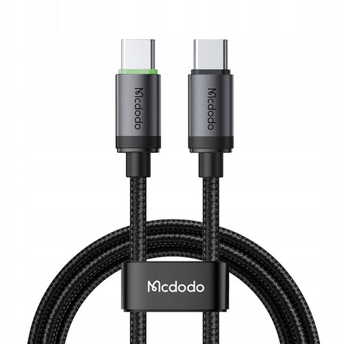 Cablu Mcdodo de date (CA-4410), USB-C to USB-C, Nylon Braided, Aliaj aluminiu, PD60W, 1m, negru