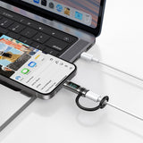 Adaptor Mcdodo Adapter Pigeon Series (OT-0180), Silicone Hook, Aluminium Alloy, Lightning to USB-C, 60W