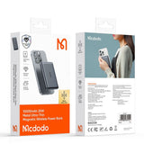 Baterie externa Mcdodo Magnetic Meta Series (MC-4651), 10000mAh, 20W, Ultra-Thin Design, gri
