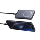 Baterie externa Mcdodo Magnetic Meta Series (MC-4651), 10000mAh, 20W, Ultra-Thin Design, gri