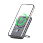 Baterie externa Mcdodo Magnetic Meta Series (MC-8361), Integrat 360° Ring Stand, 5000mAh, 20W, Afisaj digital, gri