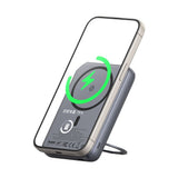 Baterie externa Mcdodo Magnetic Meta Series (MC-8371), Integrat 360° Ring Stand, 10000mAh, 20W, Afisaj digital, gri